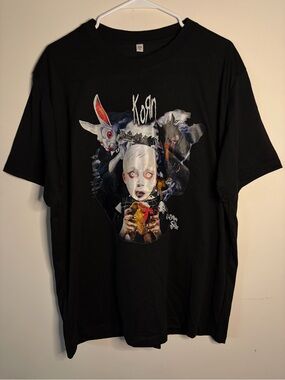 Korn Black Graphic Tee Size XL